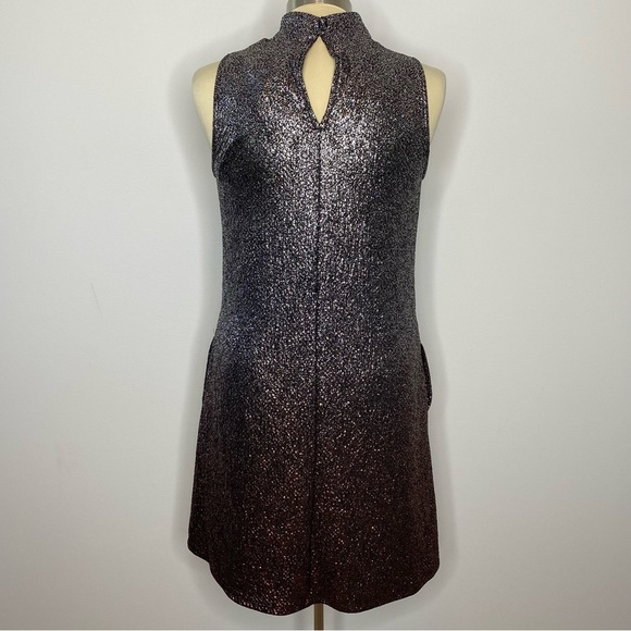 Cato Metallic Rose Gold Sparkle Ombré Dress - Picture 2 of 10